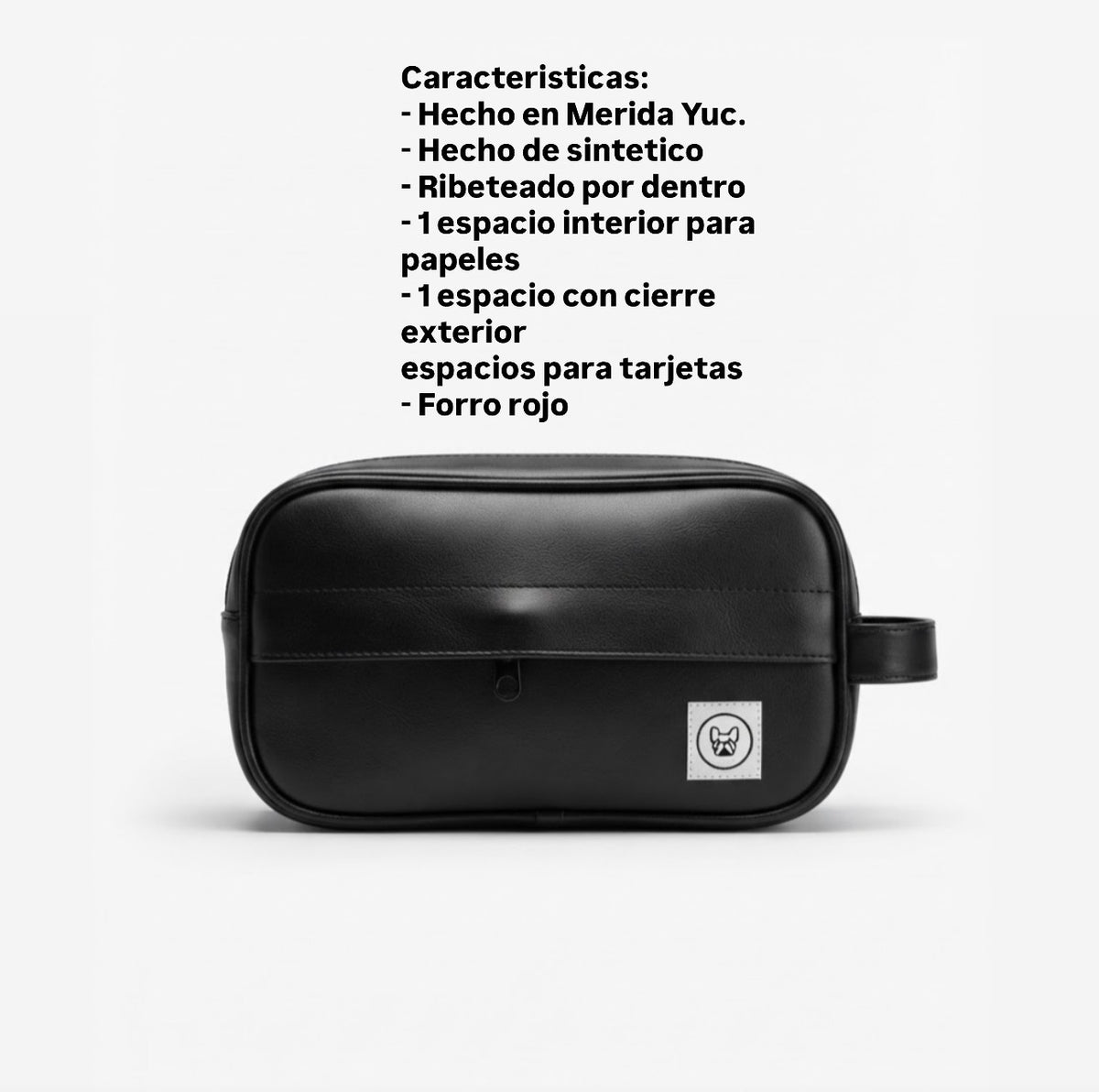 Neceser negro sintetico